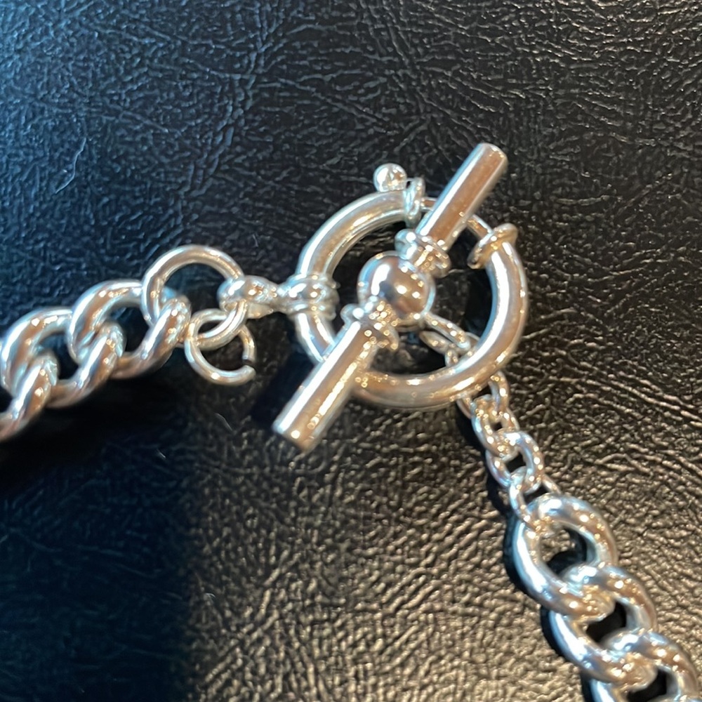 Ralph Lauren thick curb link sterling silver necklace 1990’s - Picture 4 of 7